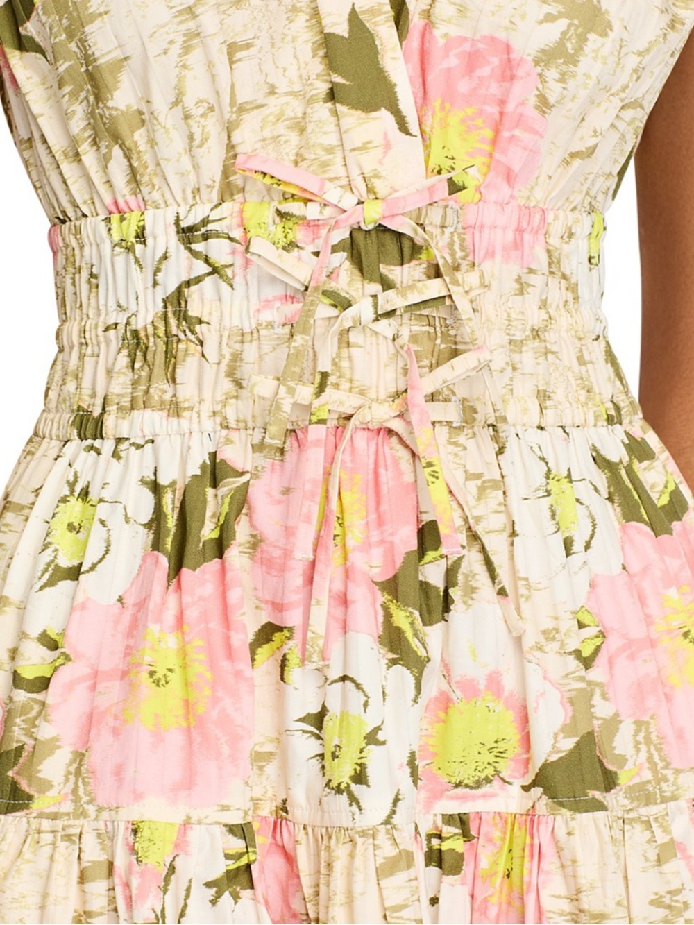 Pre-Owned.Derek Lam 10 Crosby Tora Floral Dress. Pink & Yellow. Great Condition - Picture 6 of 16